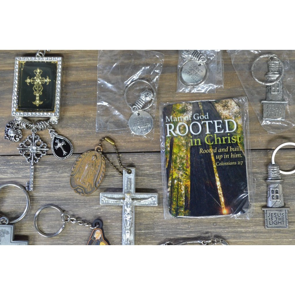 Religious Key Ring Lot Luggage Bag Pull Biblical Other